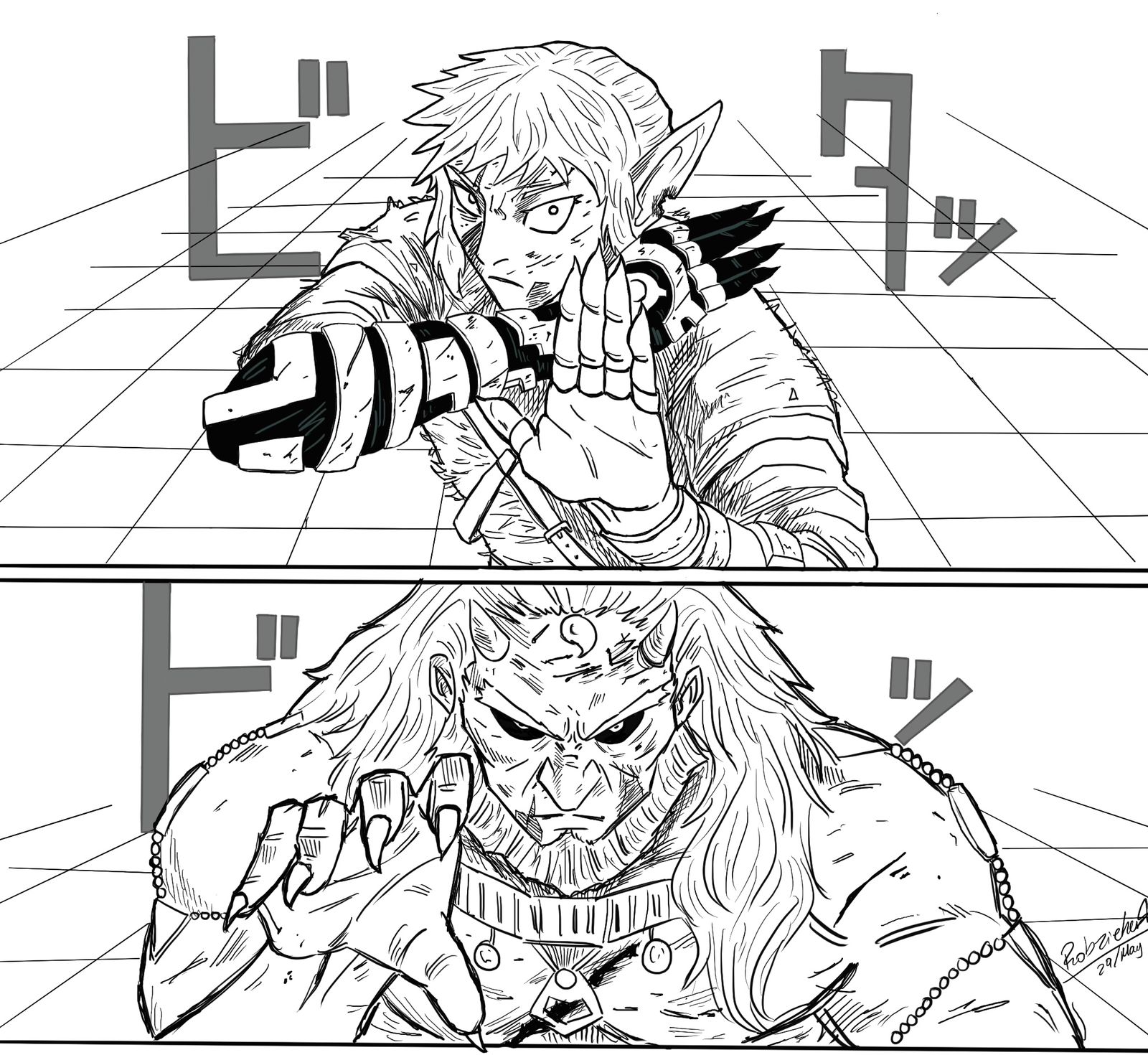 Ilustración estilo manga